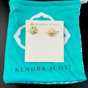 BRAND NEW Kendra Scott Gold/Crystal Studs
